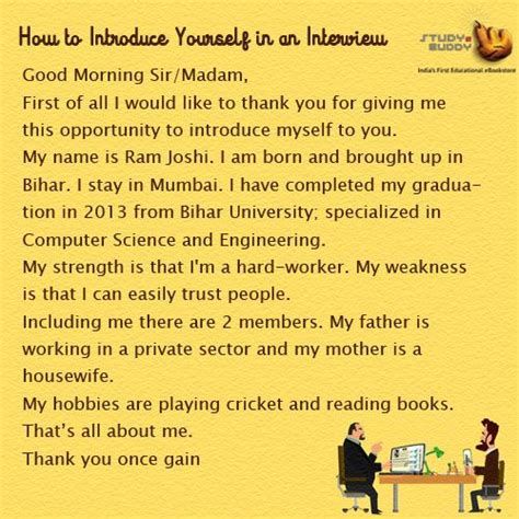 How to introduce yourself in an interview